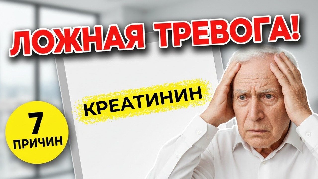 Повышенный креатинин? Почему анализы часто пугают зря.