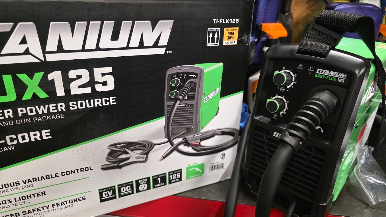 Titanium Flux 125 welder from Harbor freight 