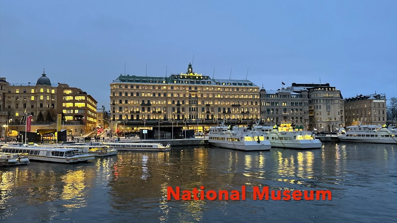 Swedish National Museum Inside Walking Tour - Stockholm, Sweden 4K