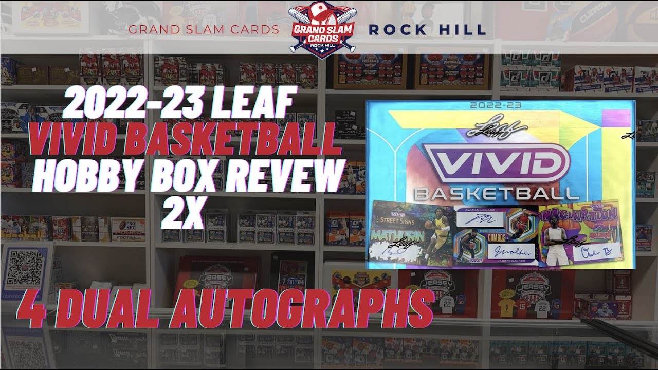 *HOT BOX* 2022-23 LEAF VIVID BASKETBALL HOBBY BOX REVIEW 2x