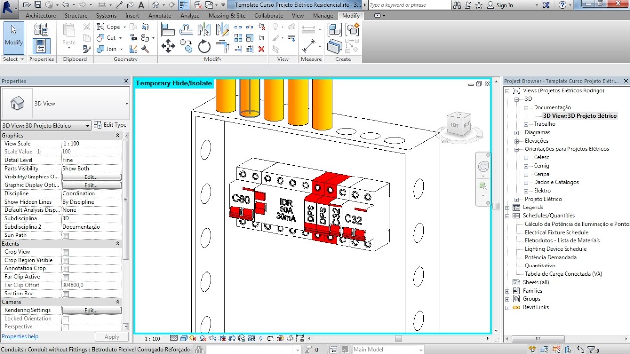 Extraindo Quantitativos do QDC - Revit MEP Elétrica