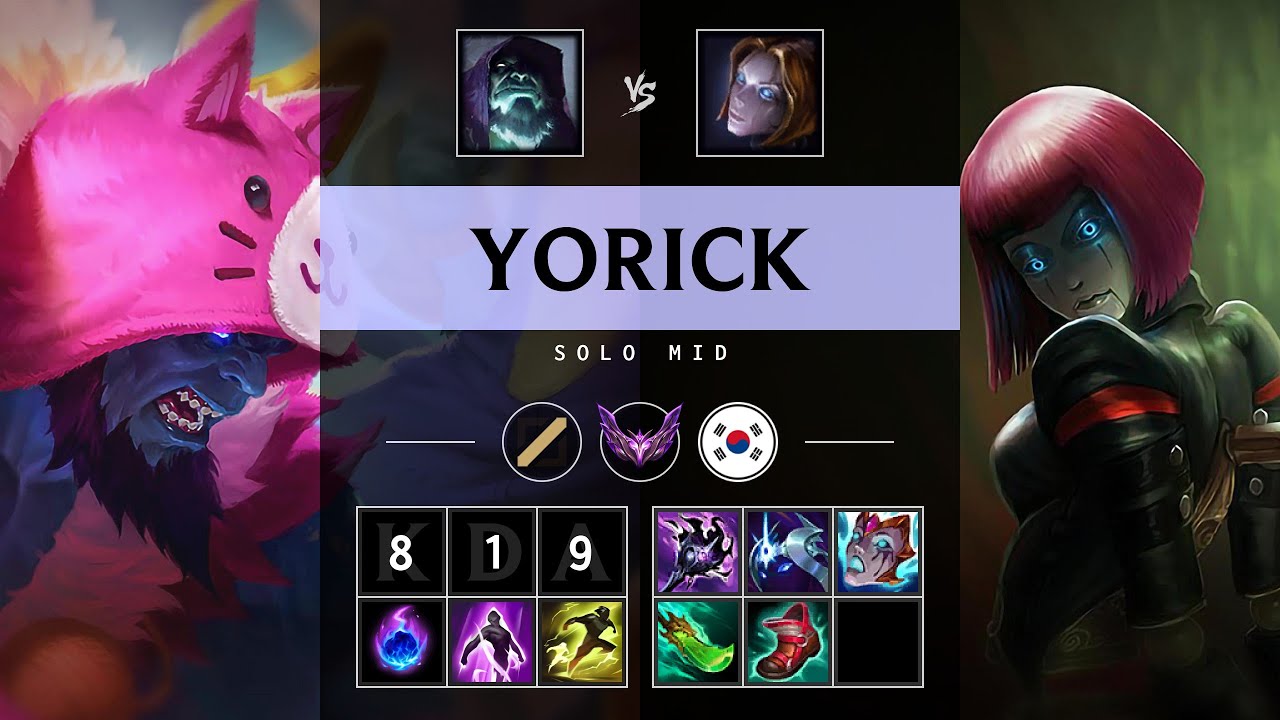 Yorick Mid vs Orianna - KR Master Patch 25.16