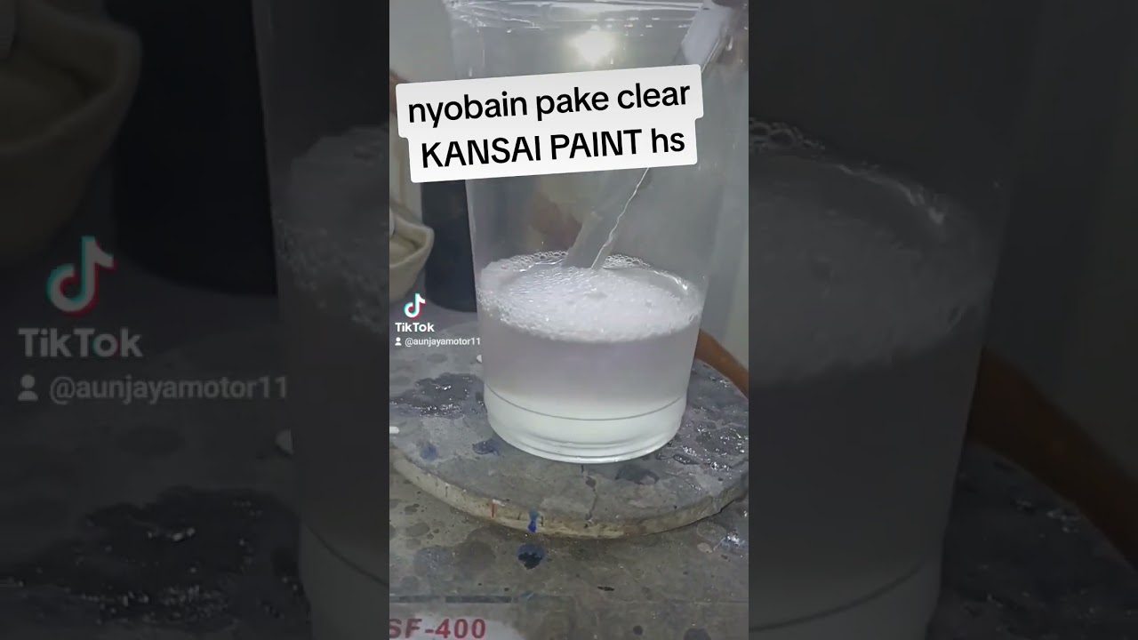 clear KANSAI PAINT hs #kansaipaint #kansai #painting #tukangcatrumah #catvelg #catmotor