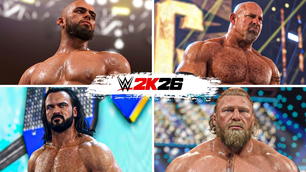 WWE 2K26: Выходы Брока Леснара, Голдберга, Дрю Макинтайра, Остина Теории и других (концепция)!