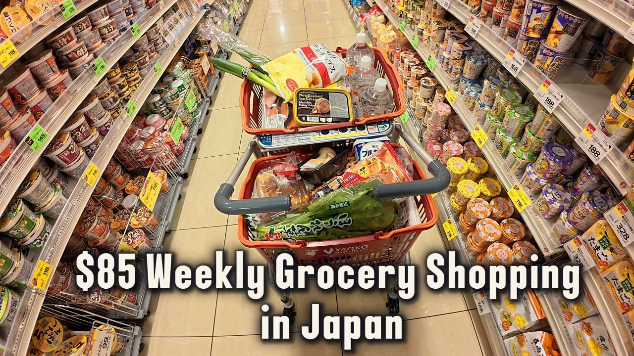 $85 Weekly Grocery Shopping in Japan