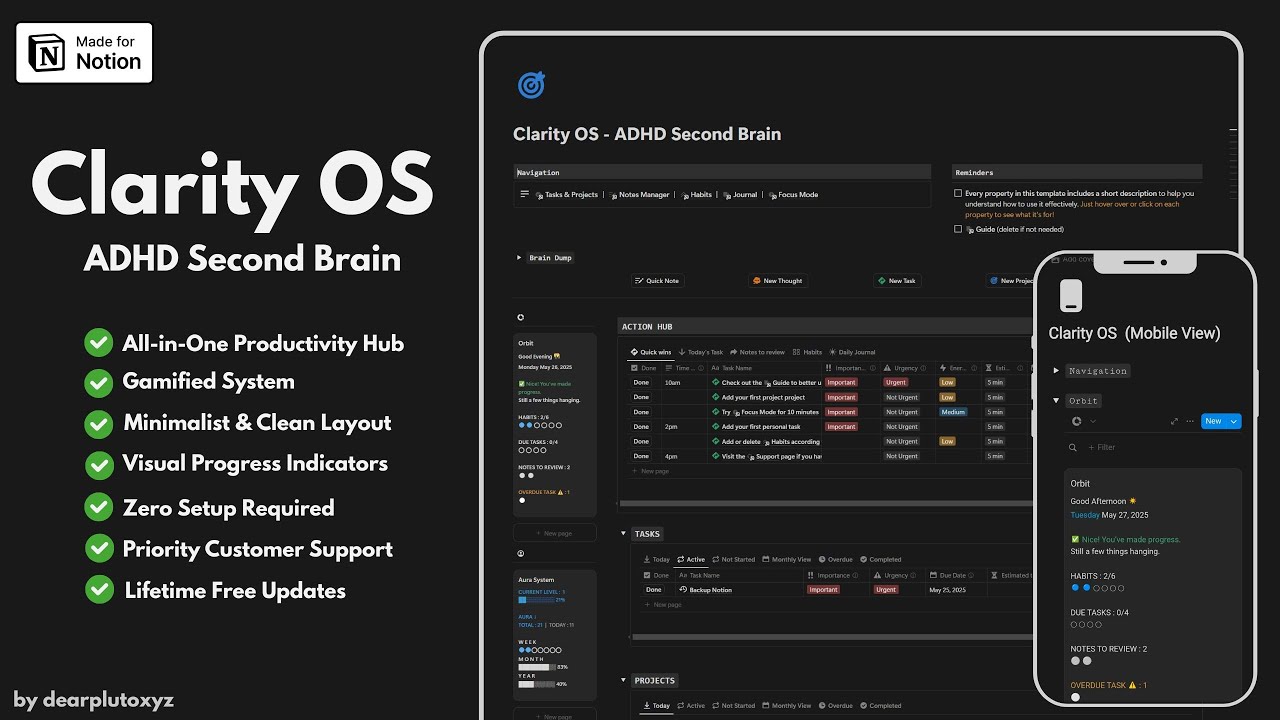 Clarity OS - ADHD Second Brain