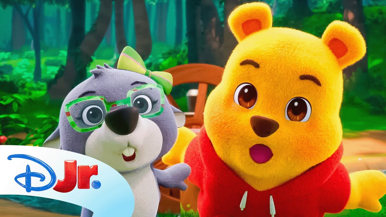 Playdate with Winnie the Pooh | Bea Plays with a Toy Car | @disneyjr
