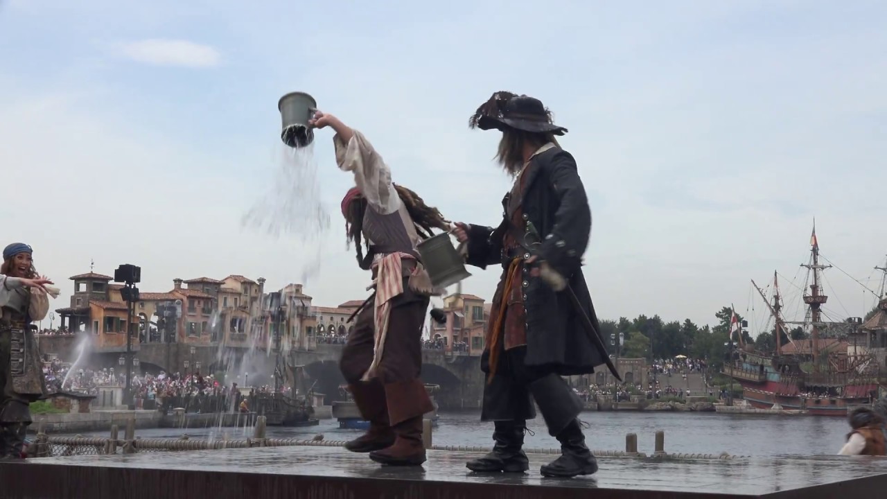 [4K] Pirates Summer Battle "Get Wet!"  @Tokyo DisneySea 撥水処理撮影第5弾パイレーツ・サマーバトル “ゲット・ウェット"爆笑ミキ広