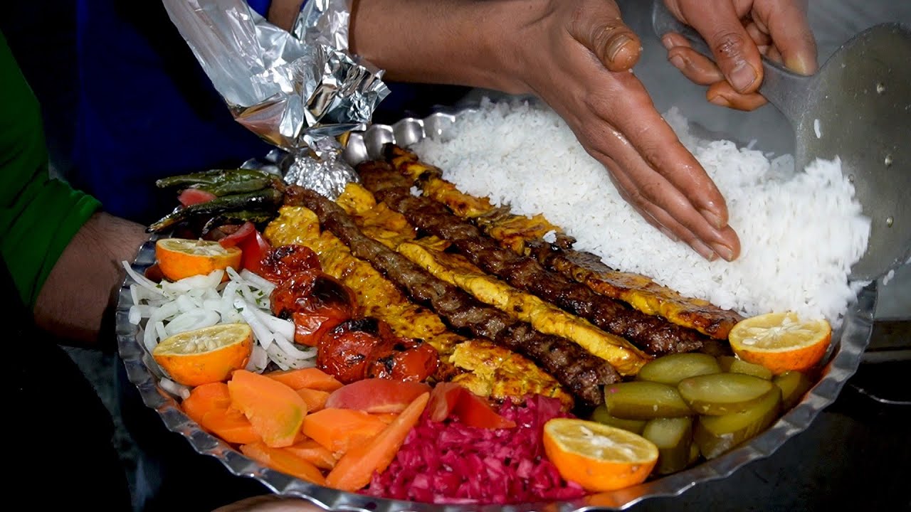 LEGENDARY-SIZED Kebab Dish at a Lovely Restaurant in Tehran, Iran 🤯 کباب رستورانی