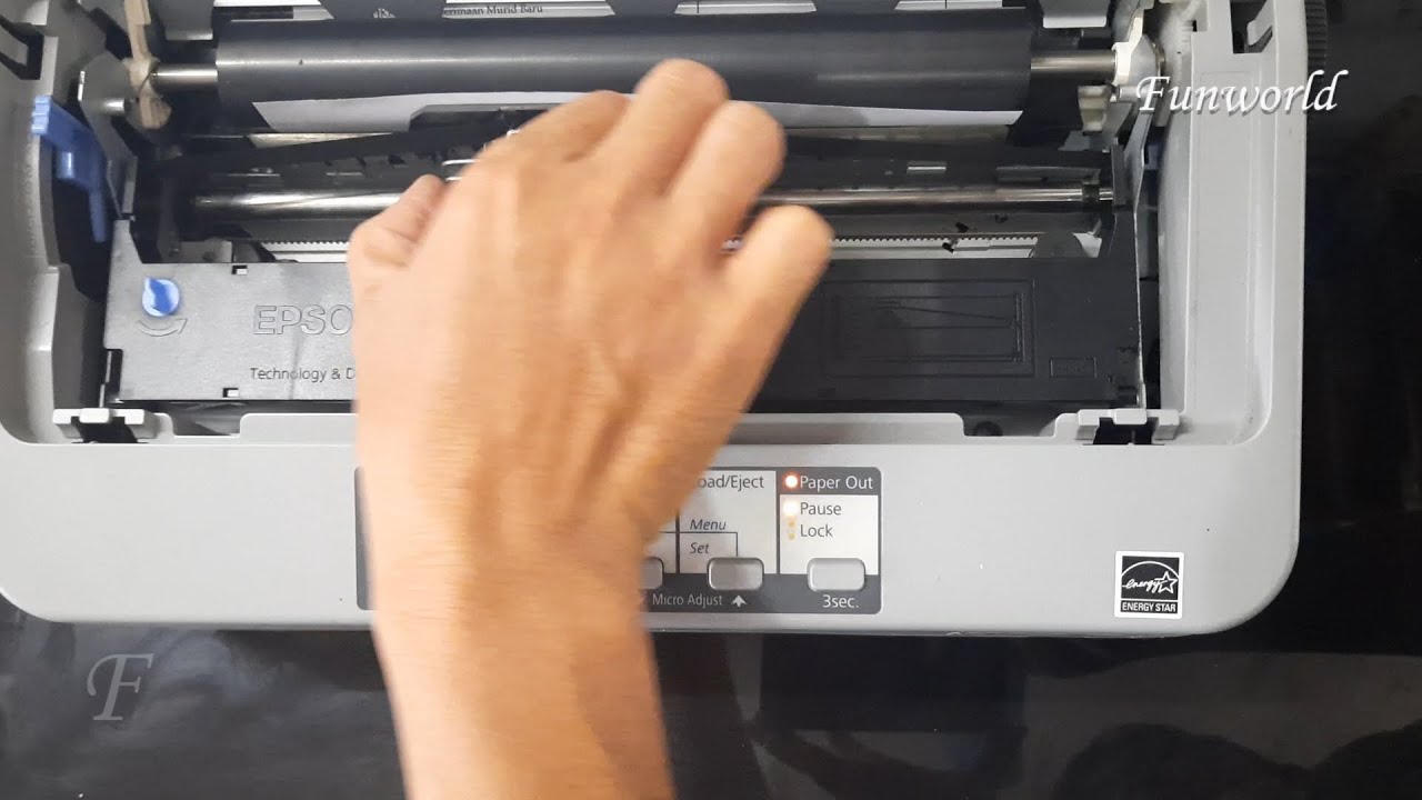 Paper Out Epson LX 310 Head doesn't move, Epson LX 310 lights flash