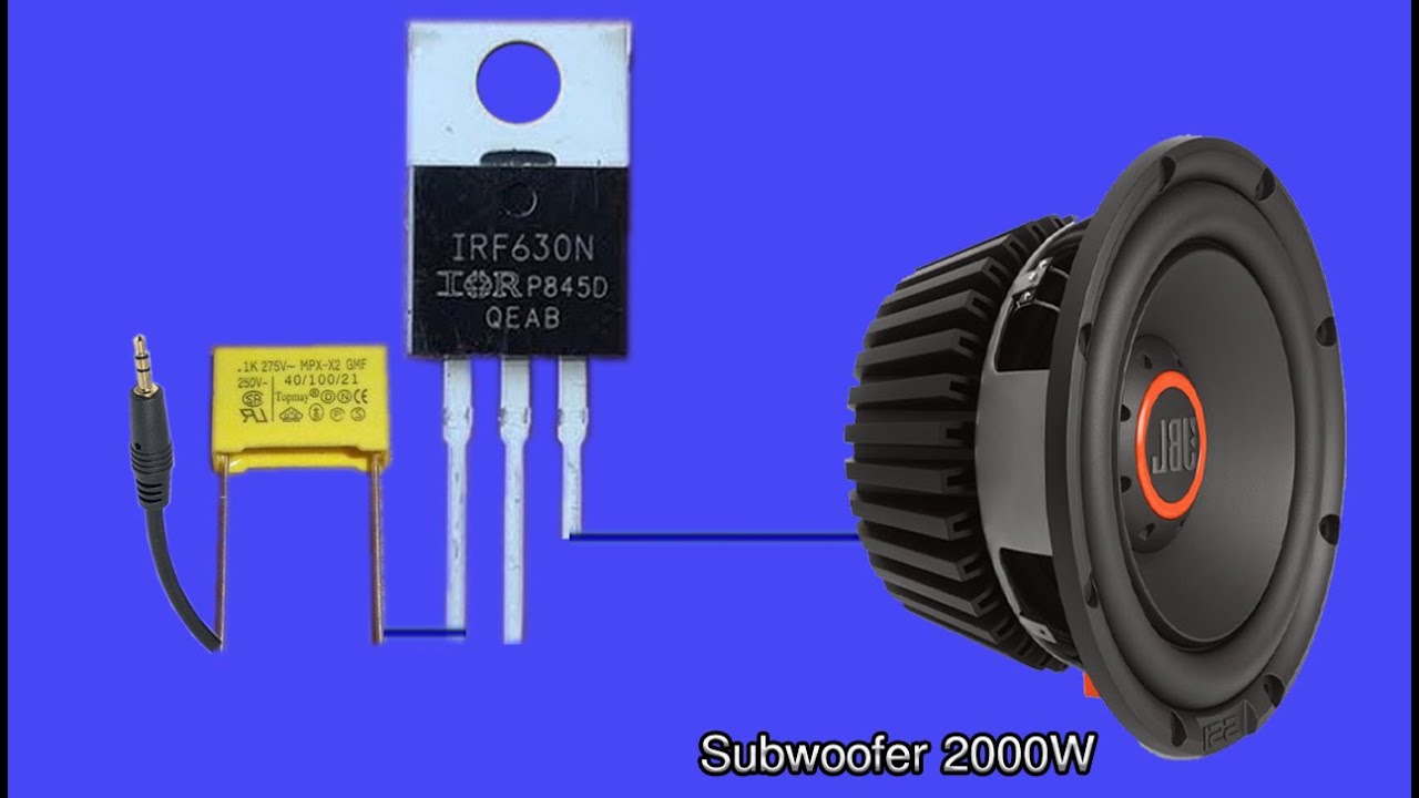 DIY Simple Ultra Bass Pre Powerful  Amplifier IRF630N Mosfet/ Simple Circuit at home