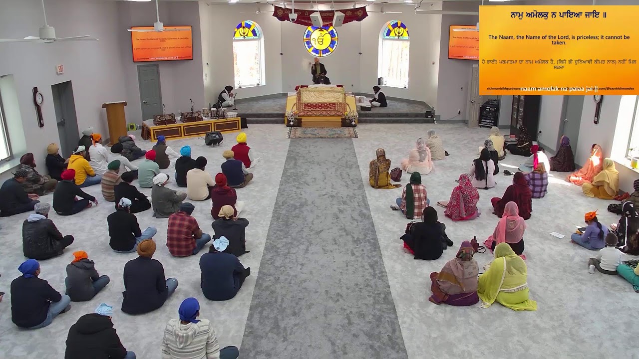 SACVI Richmond Gurudwara Sahib Diwan 02/08/26 sunday  diwan