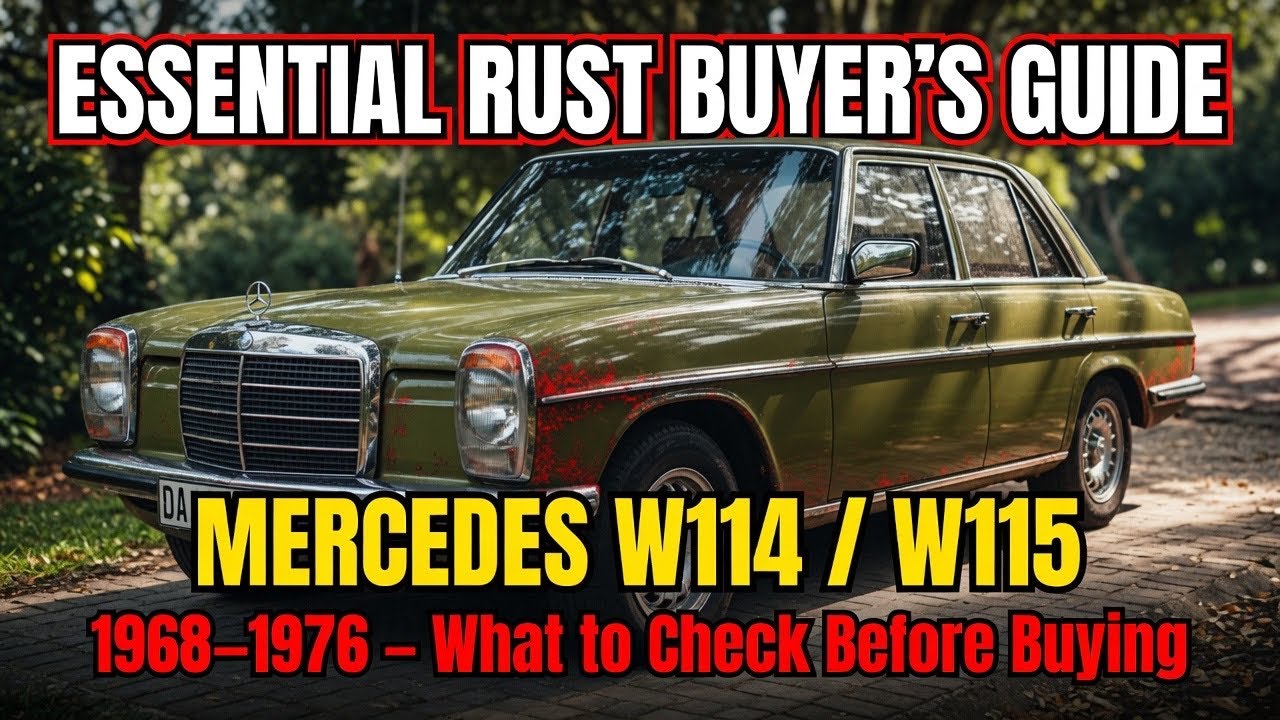 Руководство покупателя по автомобилям Mercedes W114/W115 1968–1976 годов выпуска, подверженным ко...