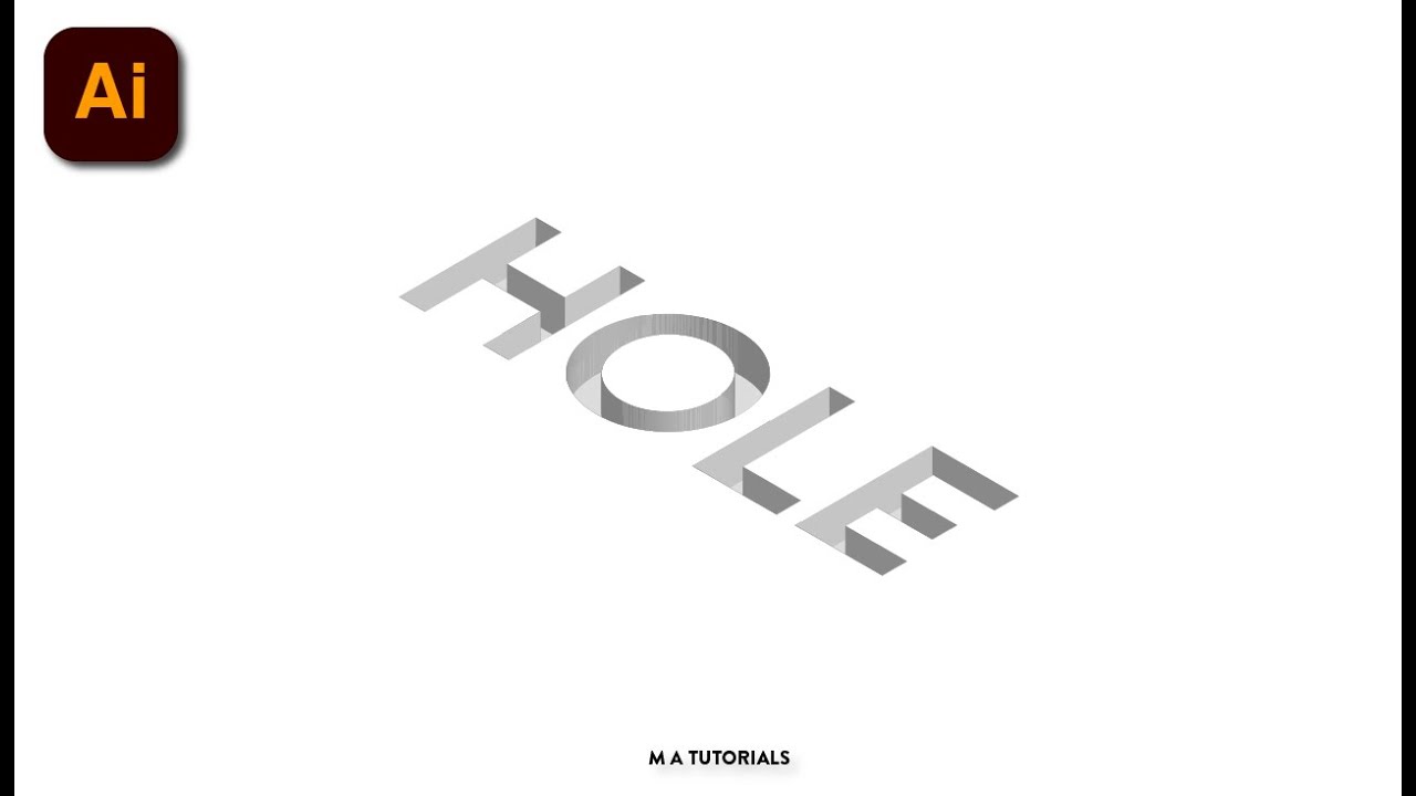 Adobe Illustrator : Deep Hole Design Tutorial
