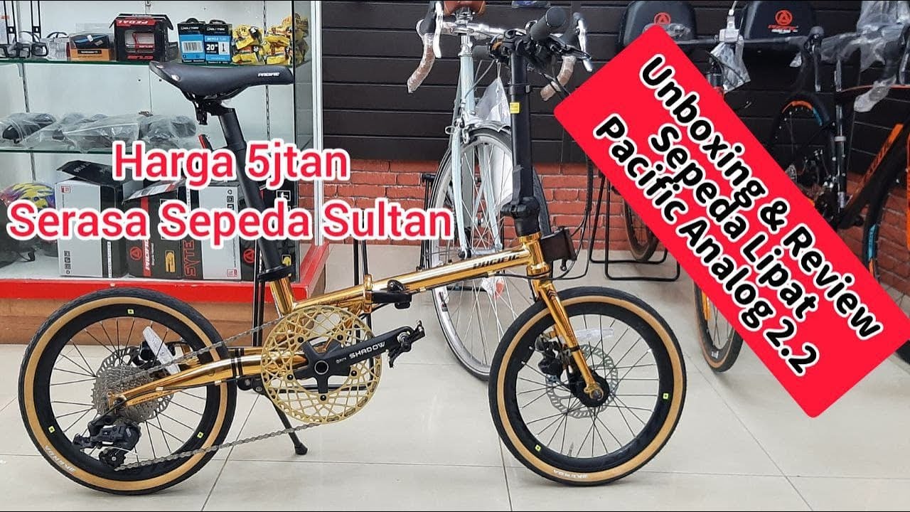 SERASA SEPEDA SULTAN. SEPEDA LIPAT HARGA 5jtan (UNBOXING & REVIEW SEPEDA LIPAT PACIFIC ANALOG 2.2)