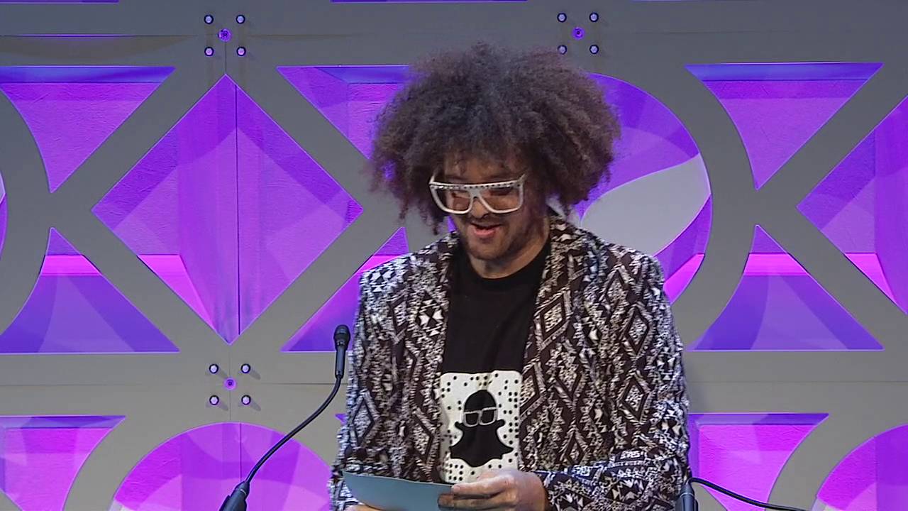 Bill Wurtz accepts the Shorty Award for Best in Weird