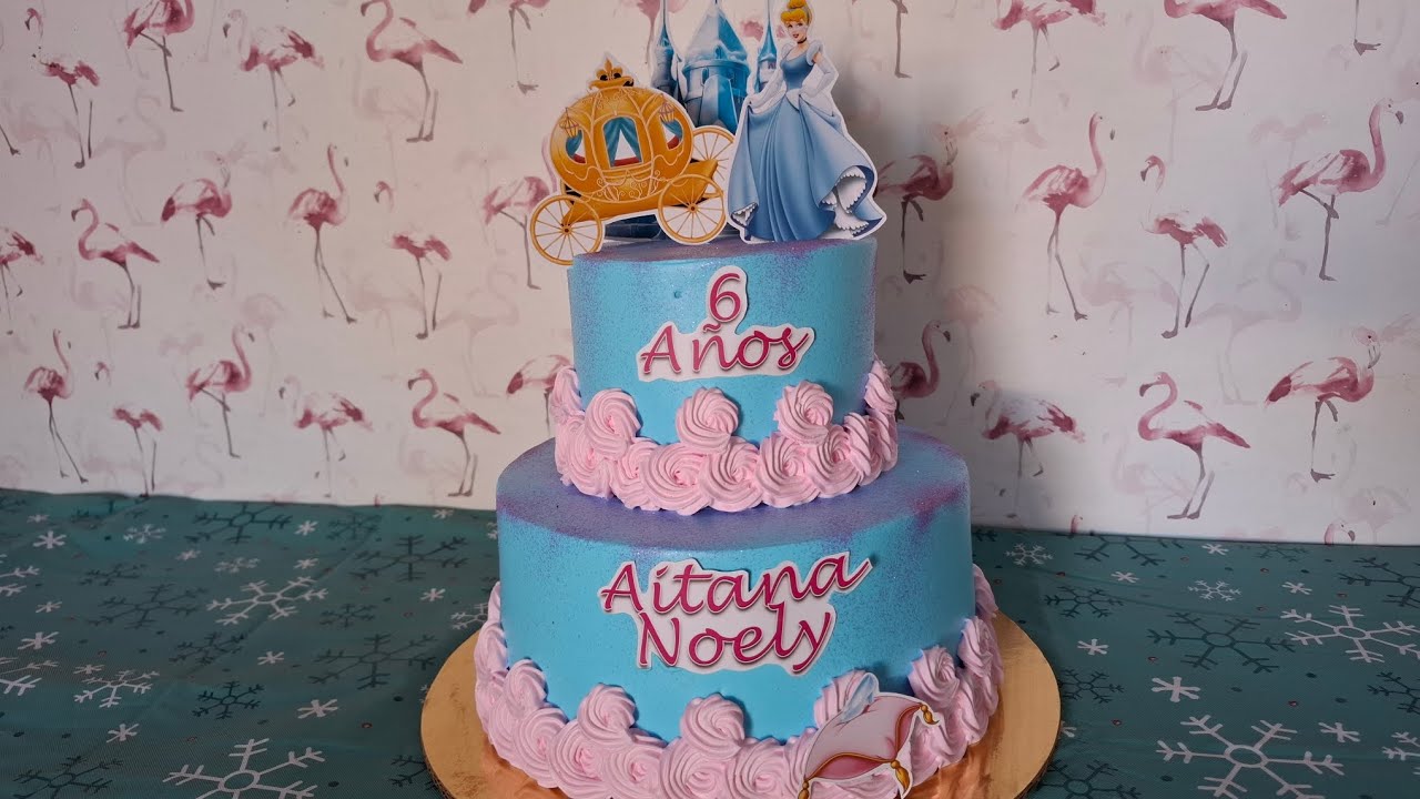 Pastel cenicienta decorado en chantilly #cakedecorating #viralcake #pastelescreativos #foryou #cake