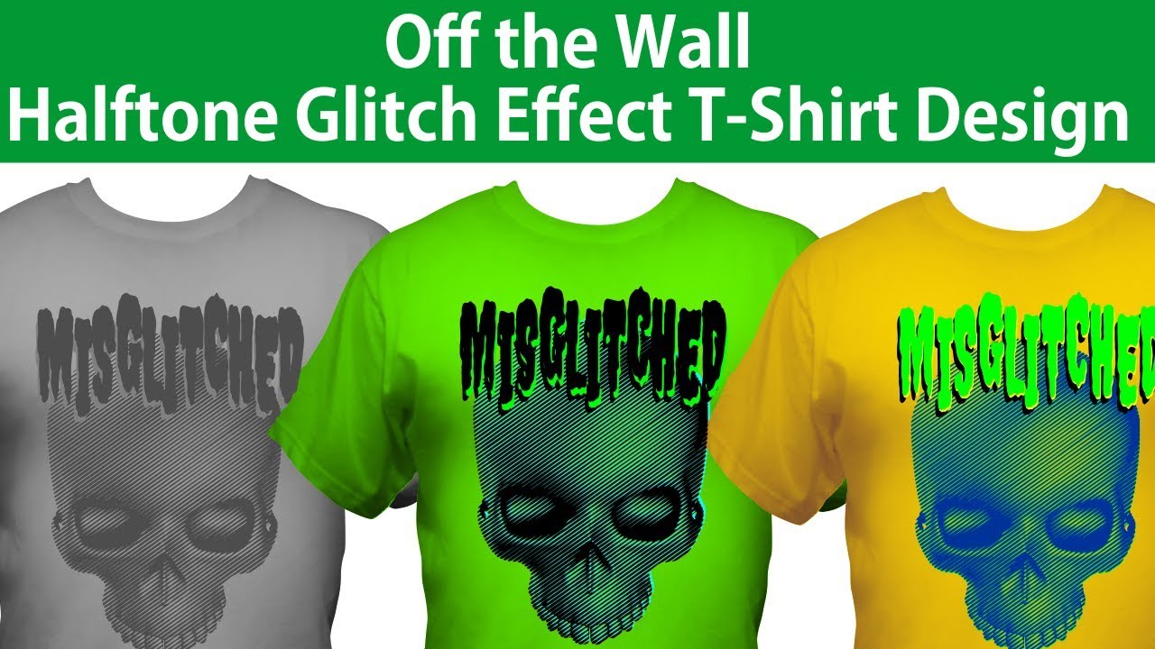 CorelDRAW Tshirt Design Tutorial Haltone Line and Glitch Effects Design