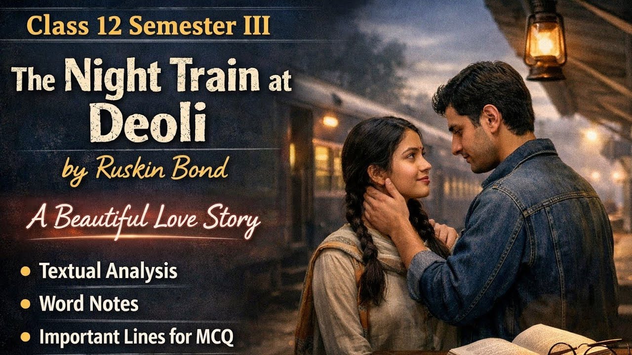 The Night Train at Deoli _ Ruskin Bond _ Part 1 _ Class 12 Semester III _ প্রত্যেকটি লাইনের বাংলা...