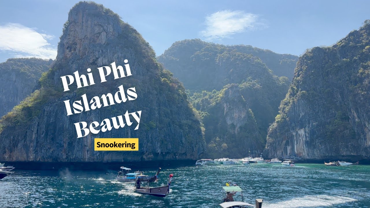 Phi Phi Island|Snorkeling| Pileh Lagoon| Thailand|Party|Adventure|Boat Ride|4K