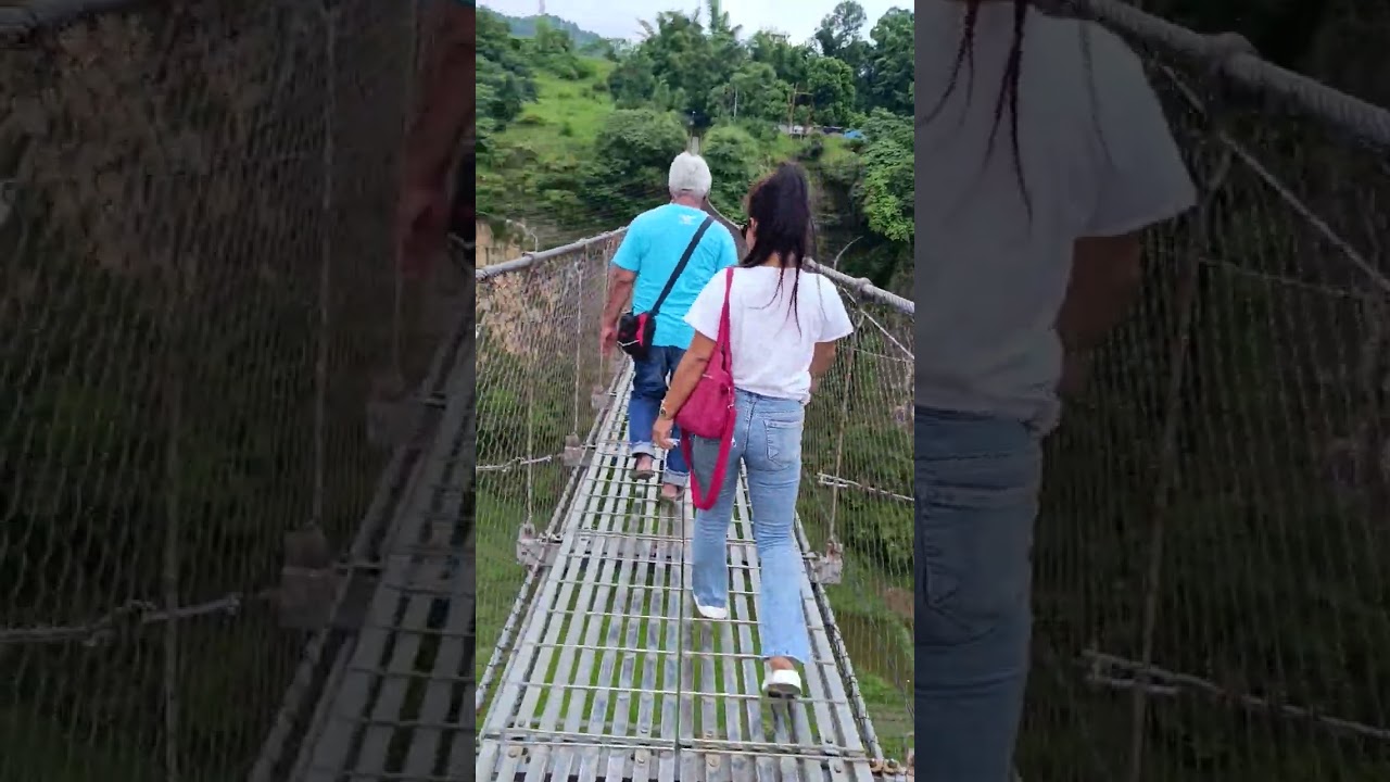 Hanging bridge in Pokhara Nepal