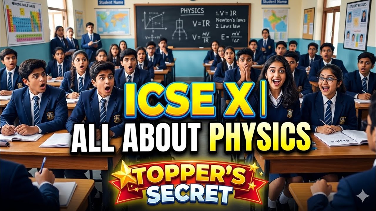 ICSE X PHYSICS TOPPER SECRET strategy to get 95+