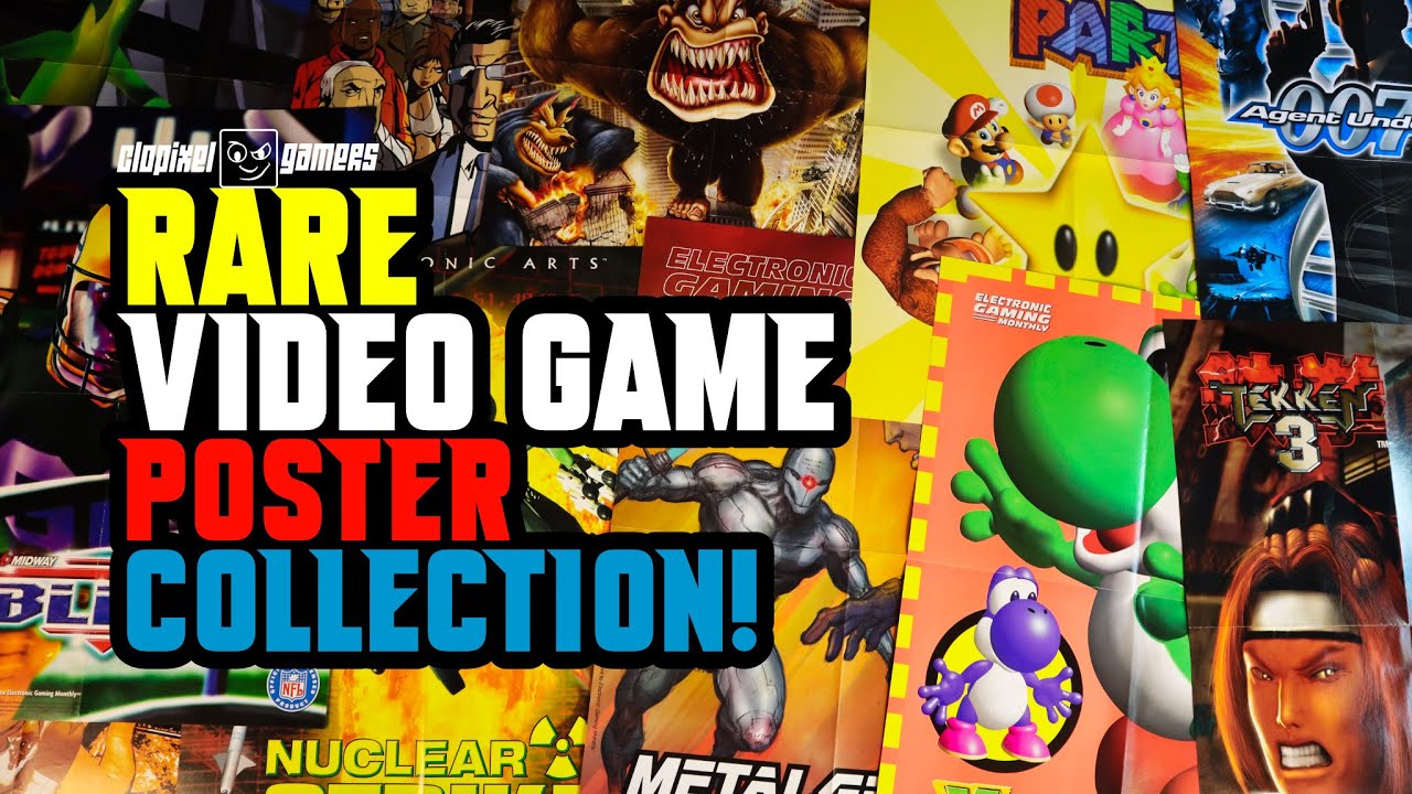 Video Game Poster Collection! Rare Posters & Trading Cards from Magazines!  