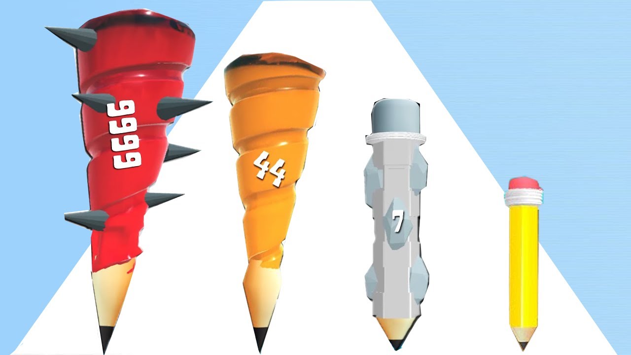 PEN DIG 3D - ASMR Gameplay. Level Up MAX 'Crayon Rush 3D'