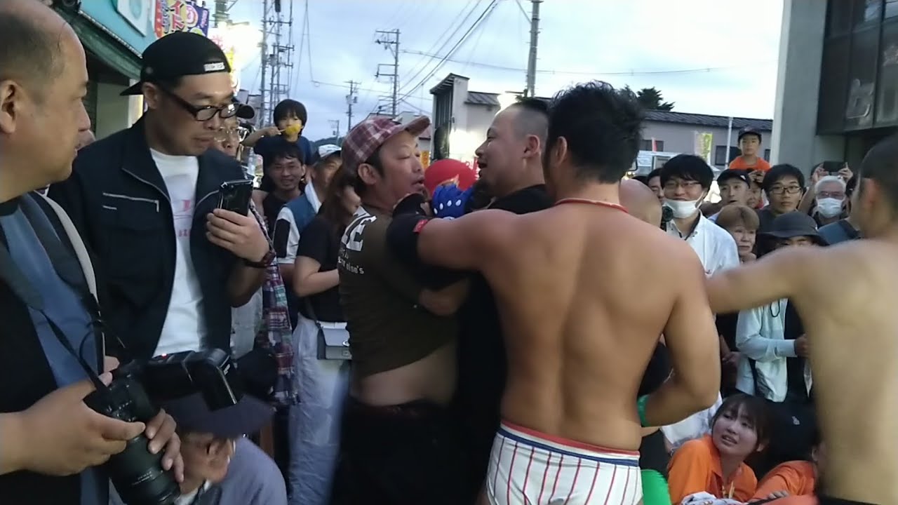 2025・7月12日・岩手県一関市・これはヤバイ!!一般人乱入!!・プロレス・みちのくプロレス・千厩夜市