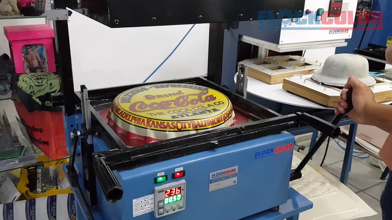 Placa decorativa (tampa de garrafa vintage) - Vacuum Forming