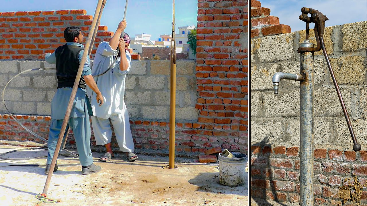 Hand Driven Well Water Bore | Complete Manual Process of Drilling & Installing Water Well Hand Pump