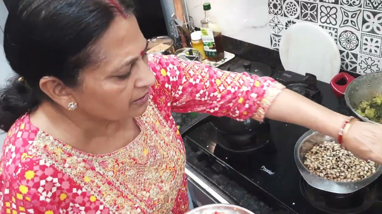 Holi Pr Lobiya Palak Masala bnaye Healthy  Khaye Khilaye #Tasty #Healthy Recipe #Indian Food #Ma Ka 