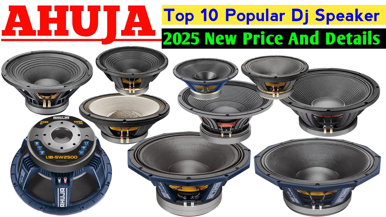 Ahuja Top 10 Popular Modal Dj Speaker Details & Price 2025 🤑 आहूजा 10 फेमस डीजे स्पीकर 12