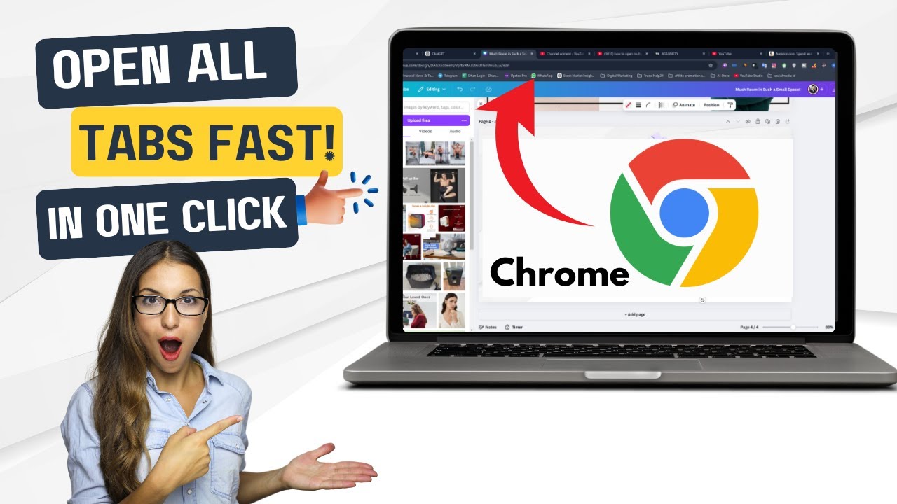 Open Unlimited Chrome Tabs in Just 1 Click! 2025 Trick