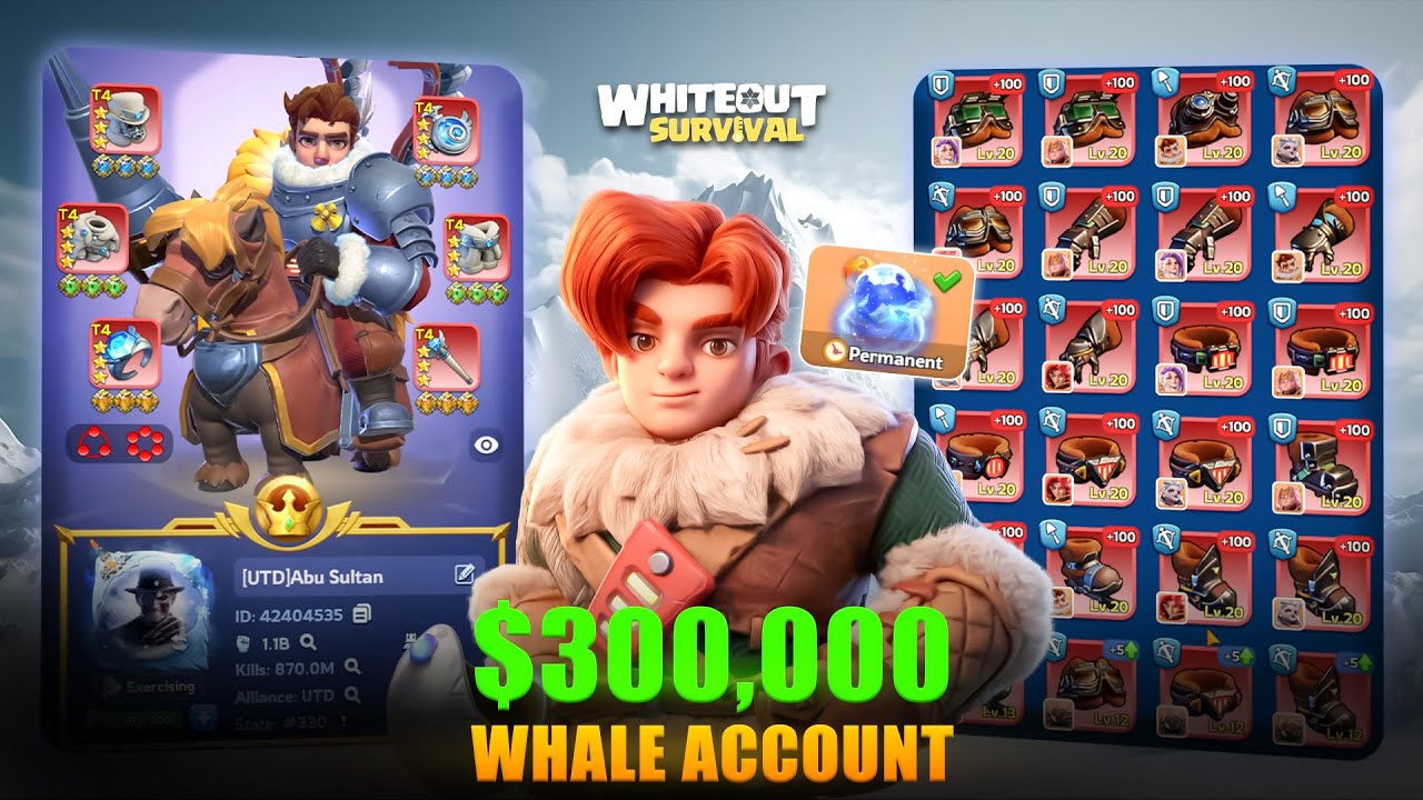 THE $300,000 WHALE! 🐳 Maxed Account Tour 💸| Whiteout Survival