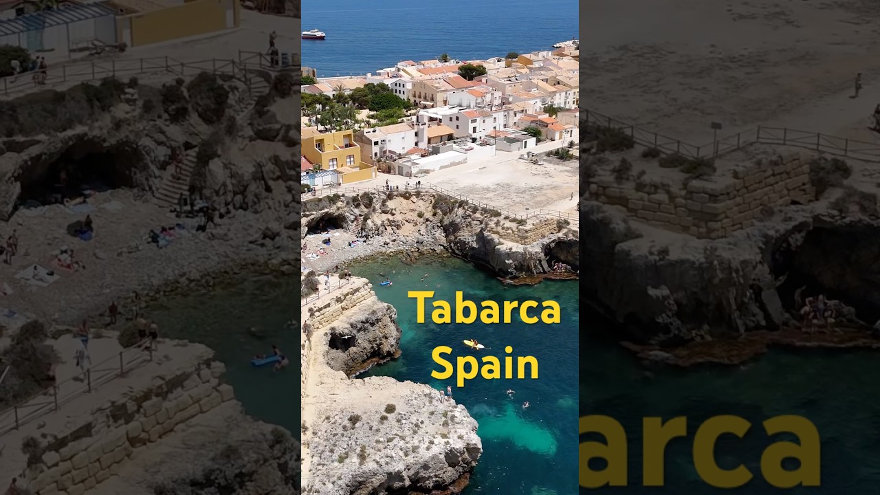 Tabarca Island in Spain 🇪🇸 summertime drone