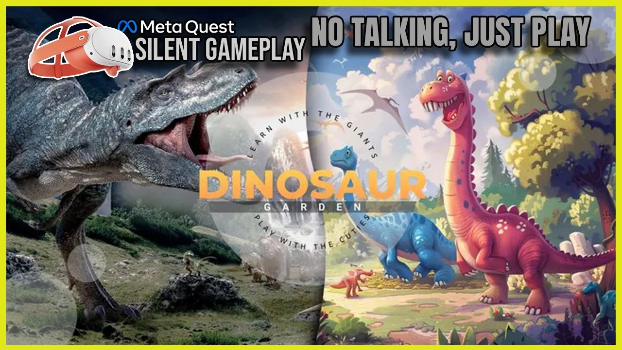 Dinosaur Garden - First Minutes VR Gameplay (No Commentary) | Meta Quest 3