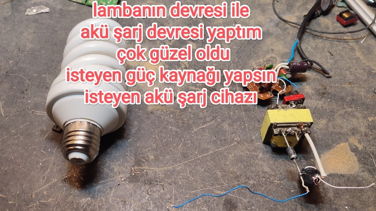 tasarruflu lambayı güç kaynağına döndürüyor um cfl devresini smps'ye çevirin  