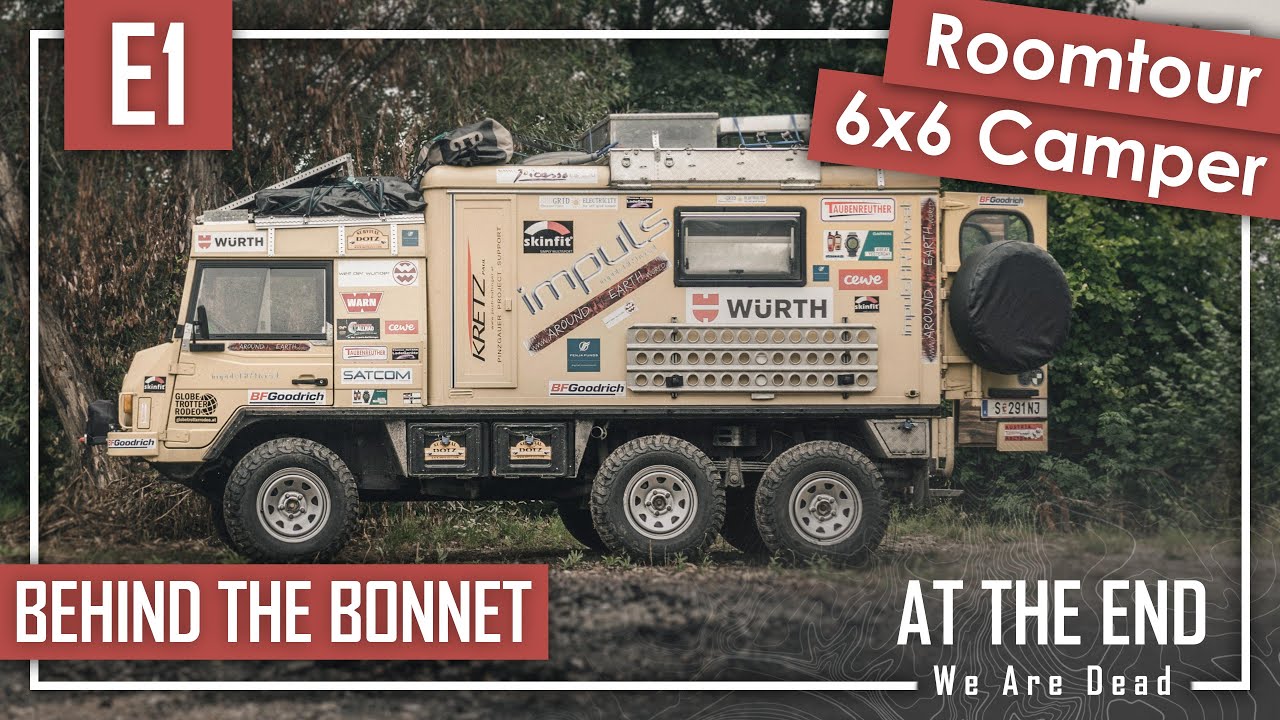 Эп. 1 – Под капотом – Осмотр внедорожника и жилого автомобиля „Пинцгауер“ DIY 6x6, автотехники