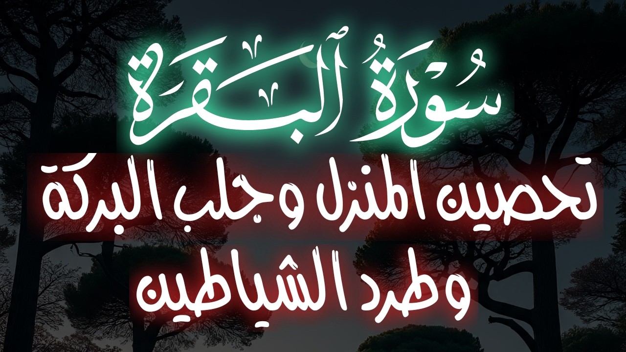 سورة البقرة، كامله ، قران، الصباح ،والمساء،لحفظ وتحصين المنزل وجلب البركه