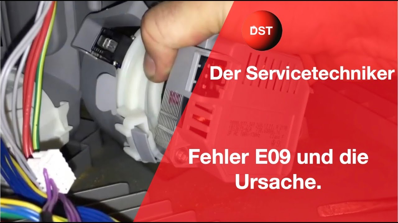 Bosch Siemens Geschirrspüler Fehler E09 und die Ursache für den Fehler