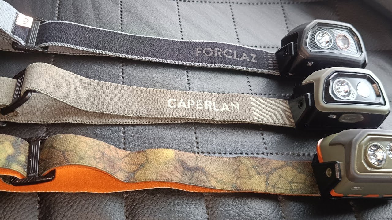 Latarki czołowe z popularnego sklepu Decathlon ...Forclaz Caperlan Furvit.. 