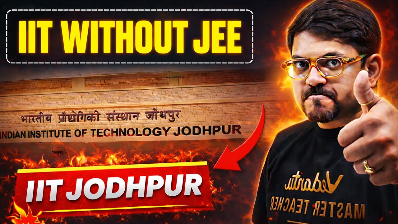 IIT without JEE😱 | IIT JODHPUR | AI & Data Science | Harsh Sir