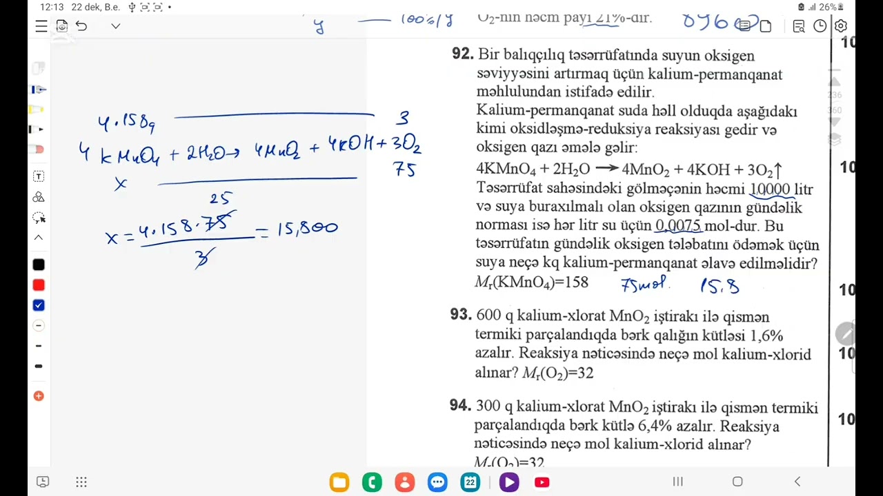 Test tolusu I hissə səhifə 237 sual 88-104