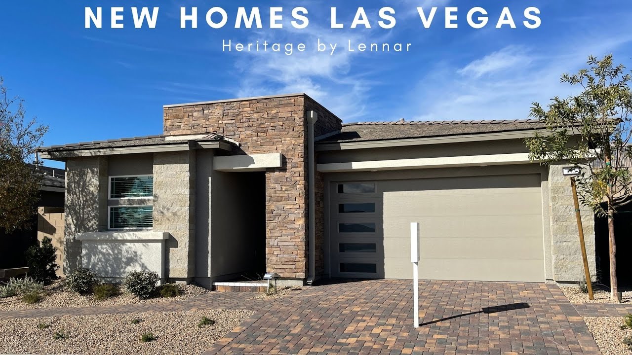 Single Story Modern Homes For Sale Las Vegas | Heritage at Stonebridge Summerlin West, $635k+