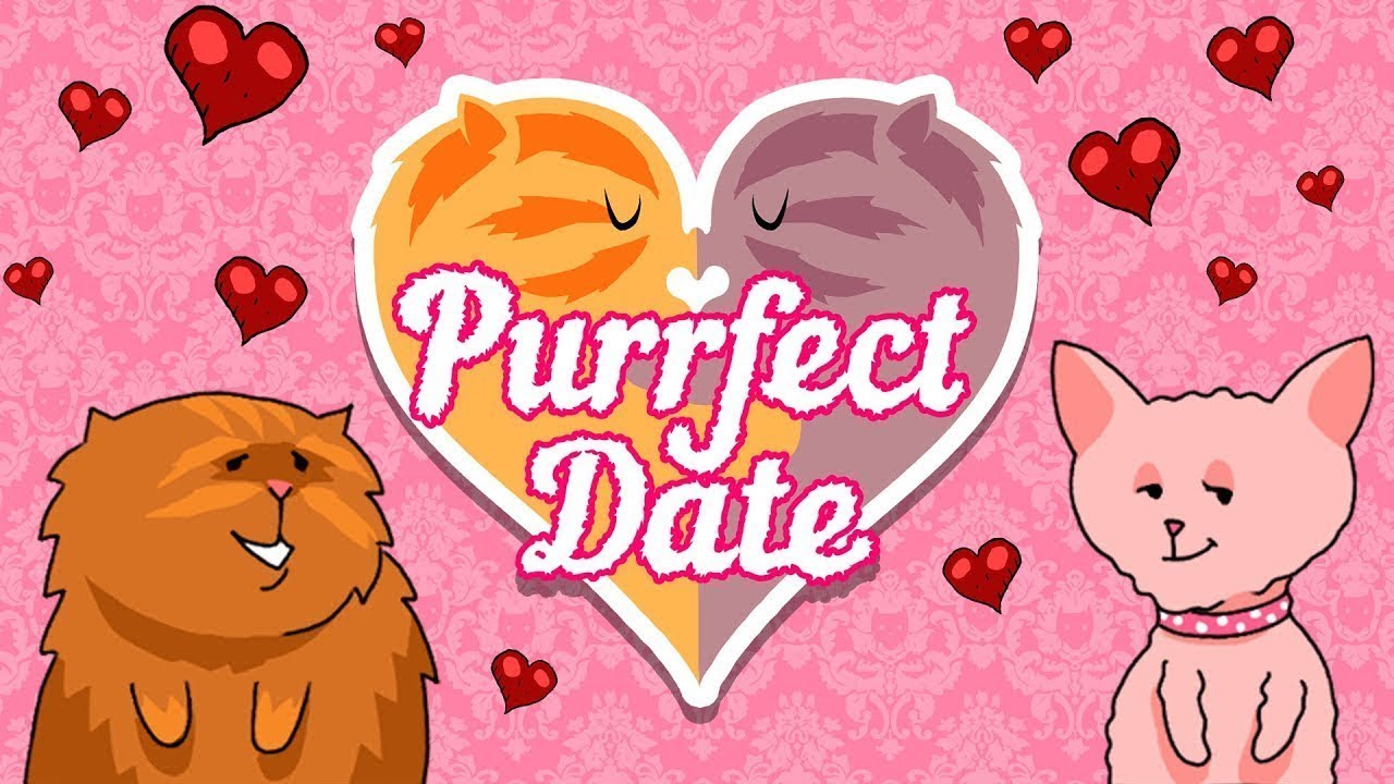 Purrfect Date - Walkthrough part 1 Dating a Cat (Visual Novel Dating Sim)