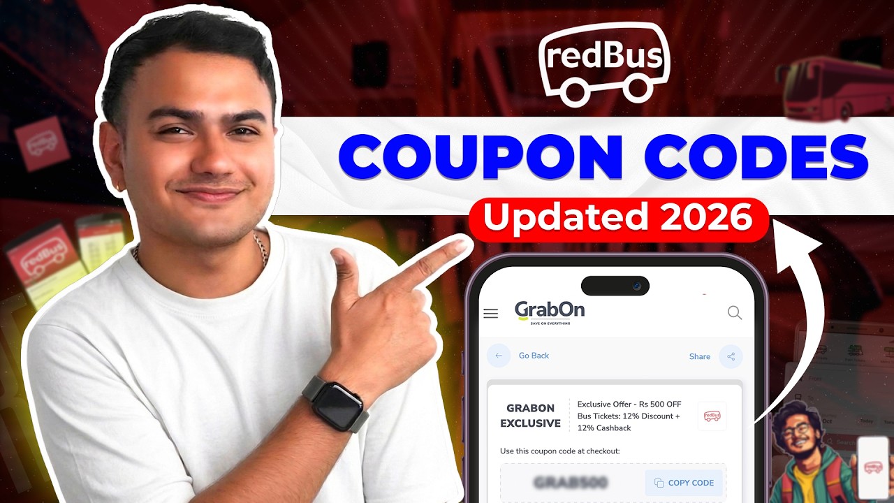 Redbus Coupons & Promo Codes | Redbus Promo Codes Today