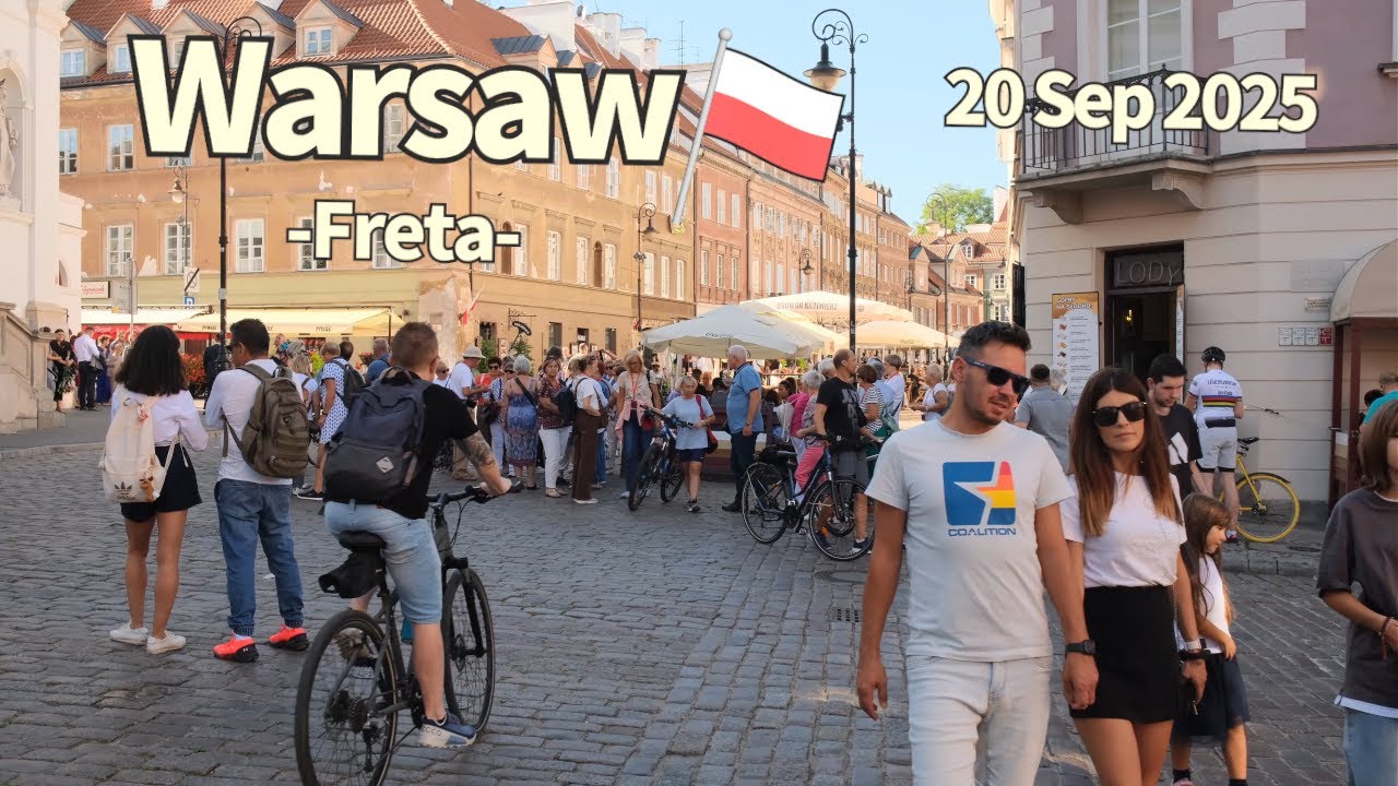 Autumn Walk Warsaw Freta Poland - 20 September 2025 | Walking Tour