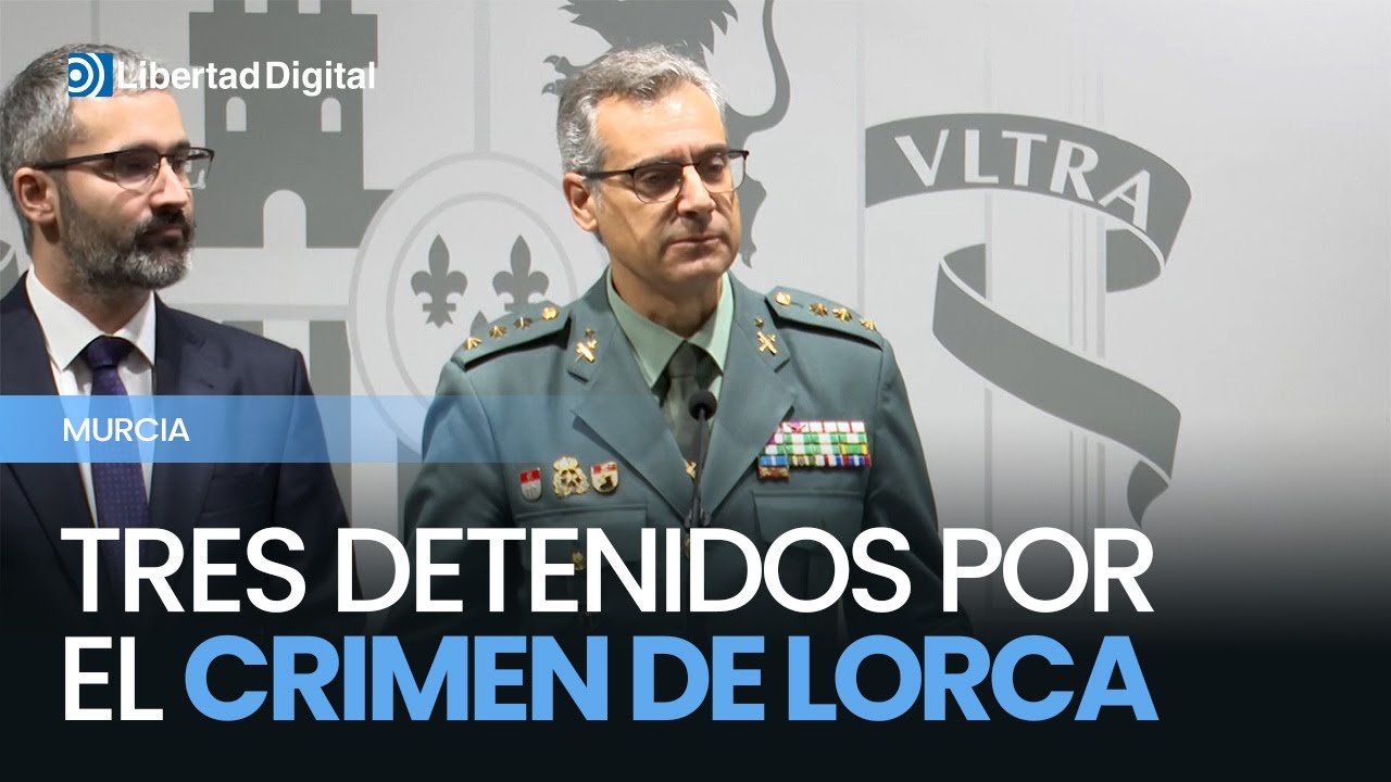 Tres detenidos por el doble crimen de Lorca: la Guardia Civil no descarta más implicados