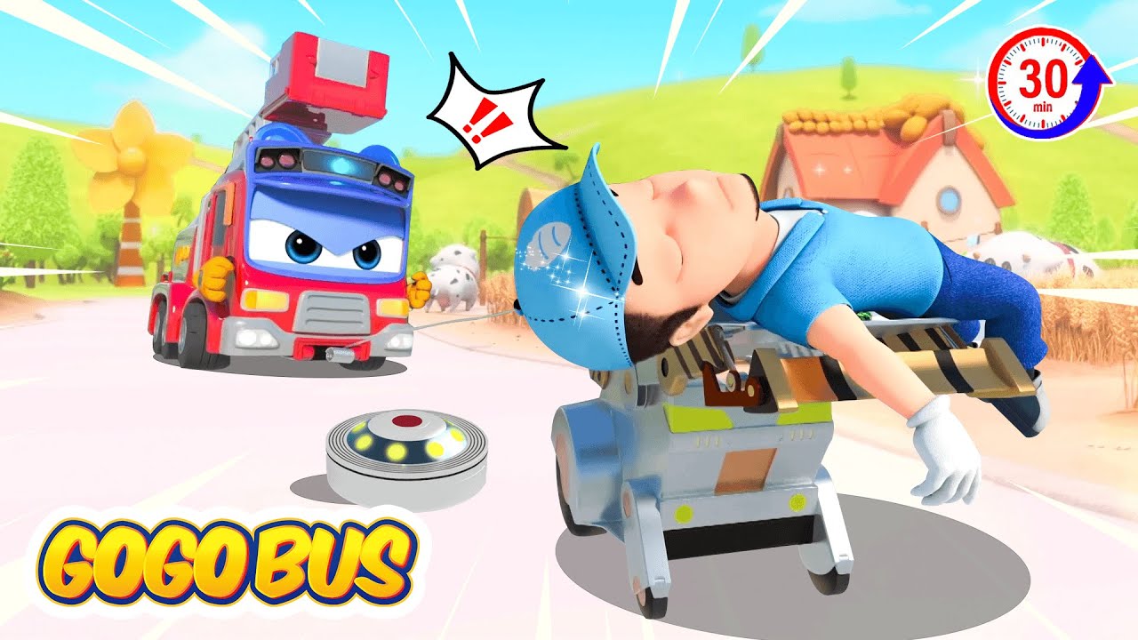 🤖 Robot Mất Kiểm Soát ❗ Chú Ý An Toàn 🚔 Hoạt Hình Cảnh Sát Trưởng GOGO Bus
